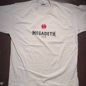 Cream Megadeth “Risk” ‘99 tour T-Shirt